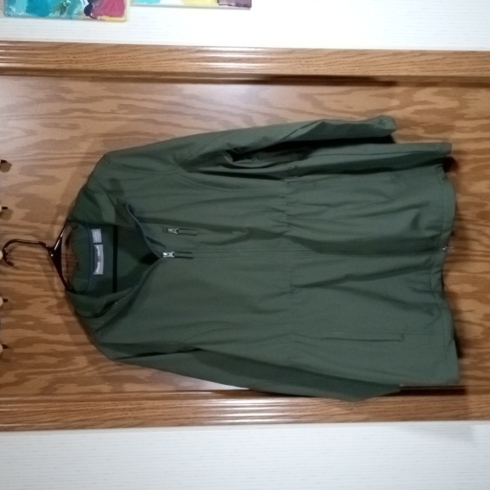 Free Tech, draw string zip up plus size jacket.